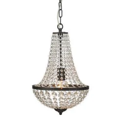 Kjøkkenbelysning Tak|Lysekroner>Marksløjd Gränsö lysekrone 1l - Svart/klar - Svart / Klar