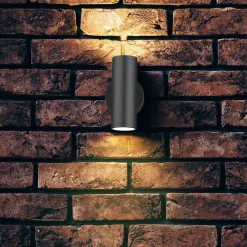 Utelamper Med Opp/Ned Lys>Norlux Gyre vegglampe opp og ned utendørs 10W IP65 - Svart