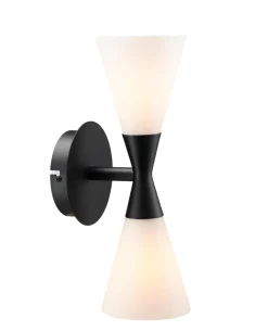 Vegglamper Med Opp/Ned Lys|Interiørlamper>Herstal Harlekin Duo vegglampe - Matt Svart