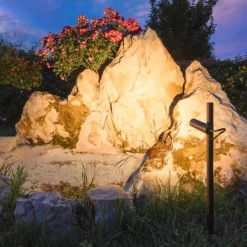 Spot På Spyd>Slv Helia slim enkel spot med jordspyd 6W 3000 Kelvin IP65 Antrasitt