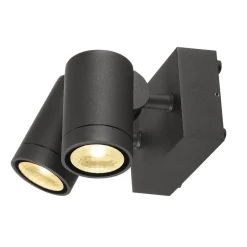 Utelamper Med Opp/Ned Lys>Slv Helia vegglampe utendørs 2x8W 3000 Kelvin IP55 Antrasitt