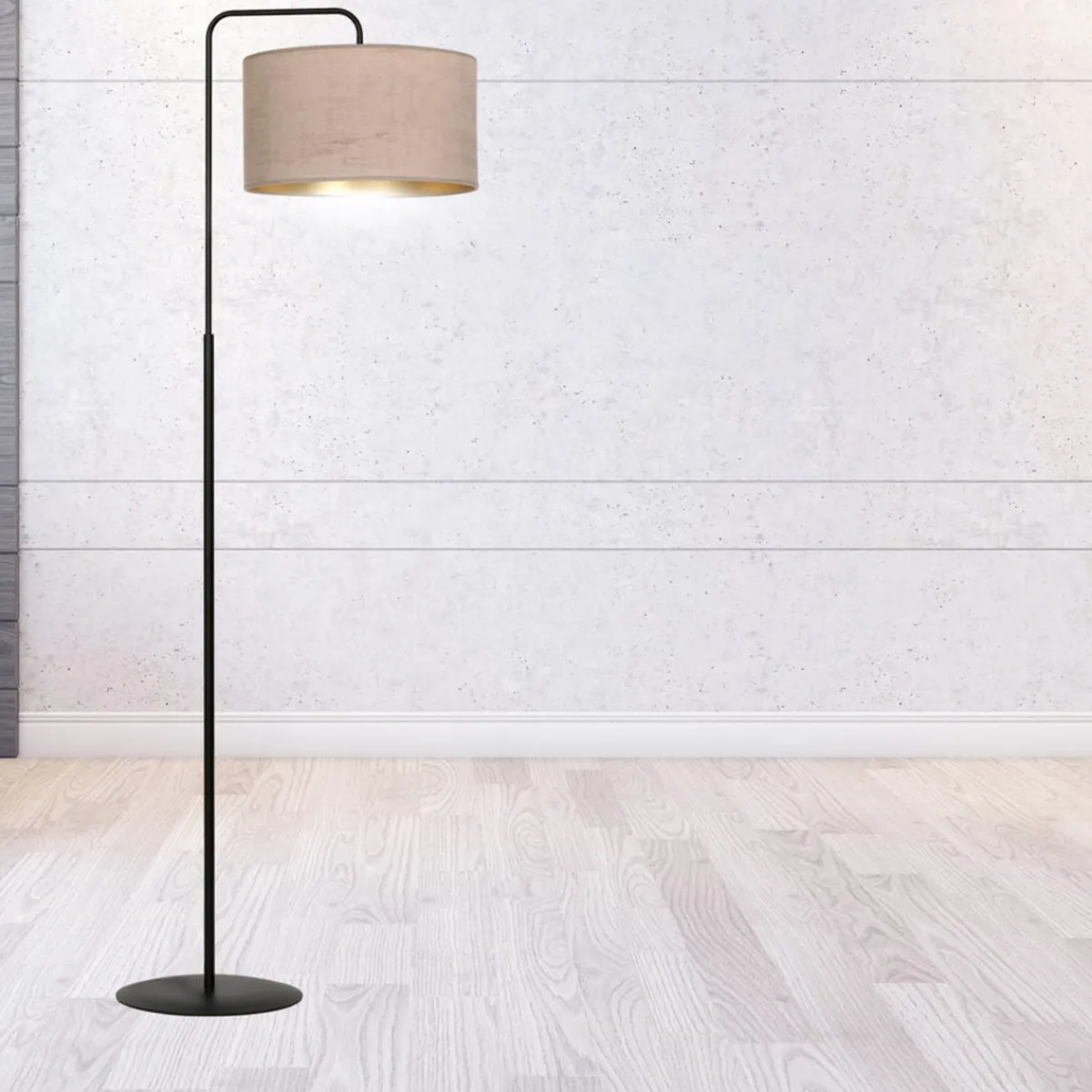 Interiørlamper Gulv>Emibig Hilde gulvlampe - /Gullfarget Rosa