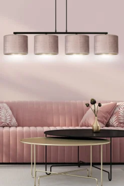 Kjøkkenbelysning Tak|Takpendler>Emibig Hilde takpendel 4 lys - /Gullfarget Rosa