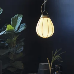 Kjøkkenbelysning Tak|Takpendler>Örsjö Hobo takpendel 28 cm - Rå messing/Hvit Messing / Hvit