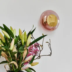 Kjøkkenbelysning Tak|Interiørlamper>EBB & FLOW Horizon taklampe/vegglampe S - Korall/Gull Gull / Korall