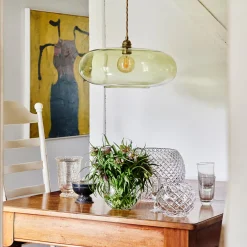 Kjøkkenbelysning Tak|Takpendler>EBB & FLOW Horizon takpendel 45 cm Forest green/gull Gull / Forest