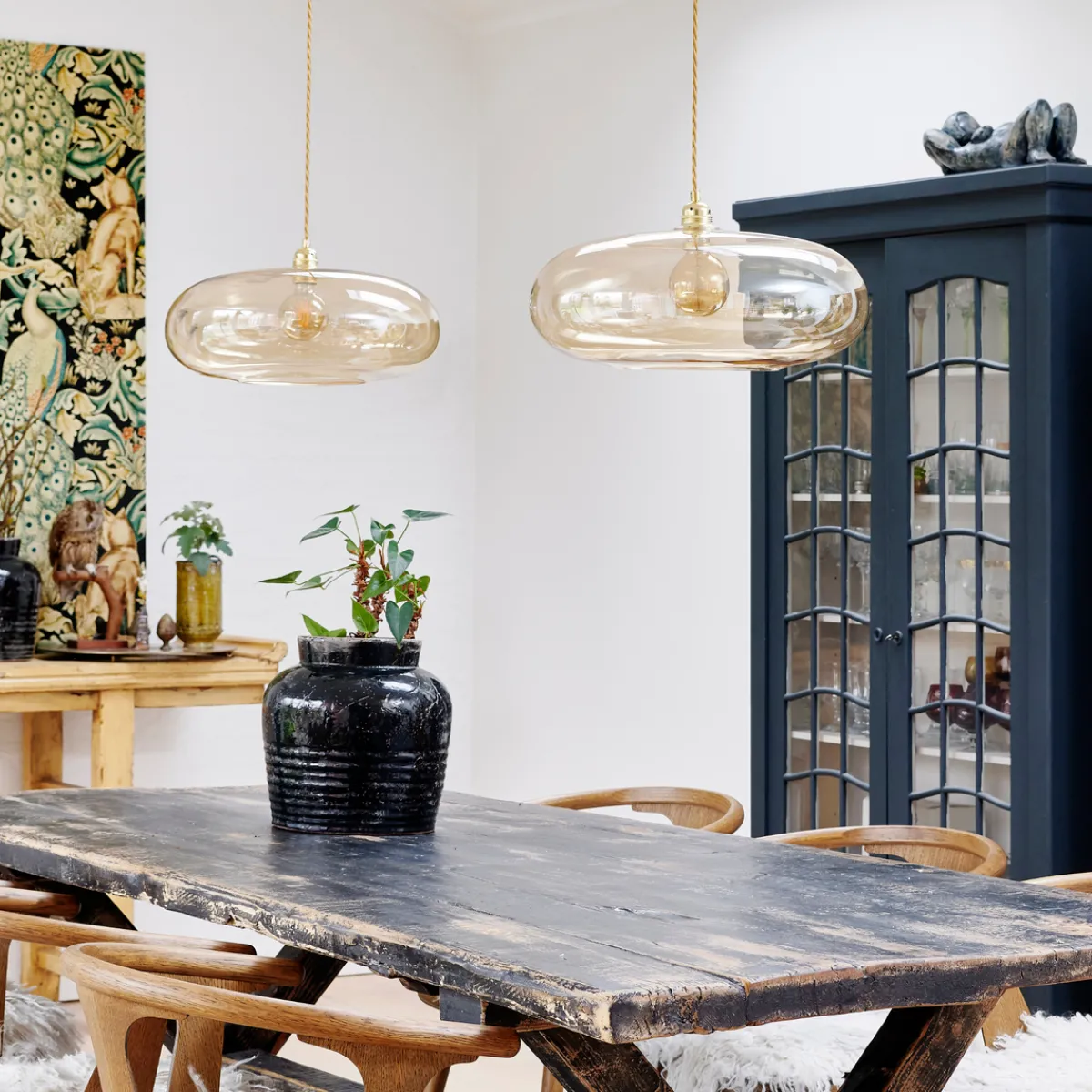 Kjøkkenbelysning Tak|Takpendler>EBB & FLOW Horizon takpendel 45 cm Golden Smoke/gull Gull / Røyk