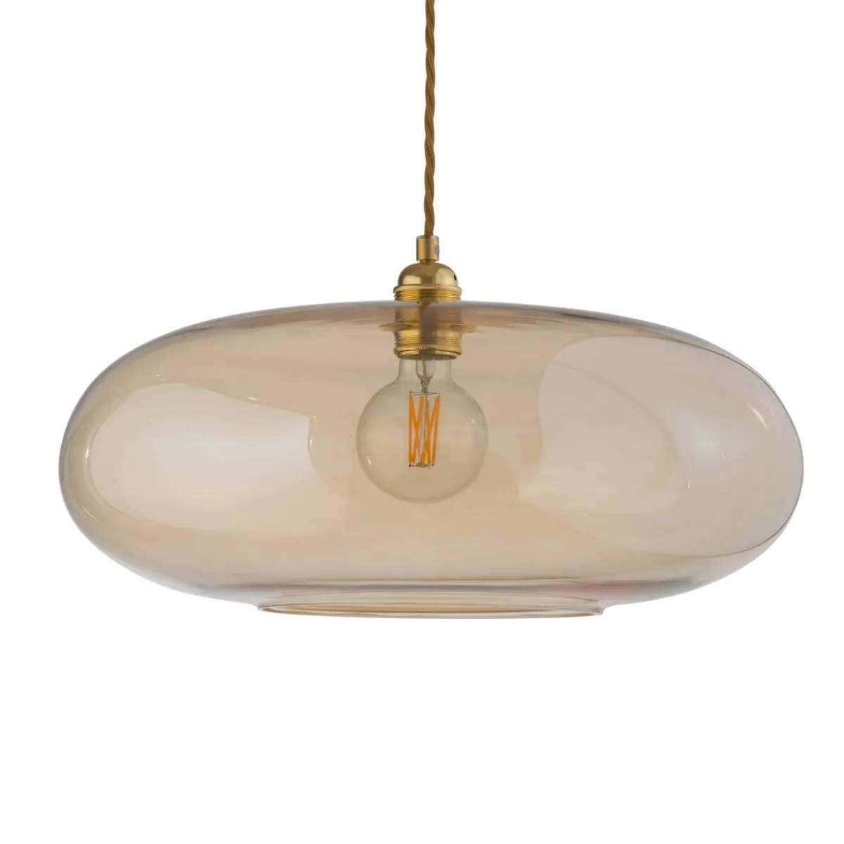 Kjøkkenbelysning Tak|Takpendler>EBB & FLOW Horizon takpendel 45 cm Golden Smoke/gull Gull / Røyk