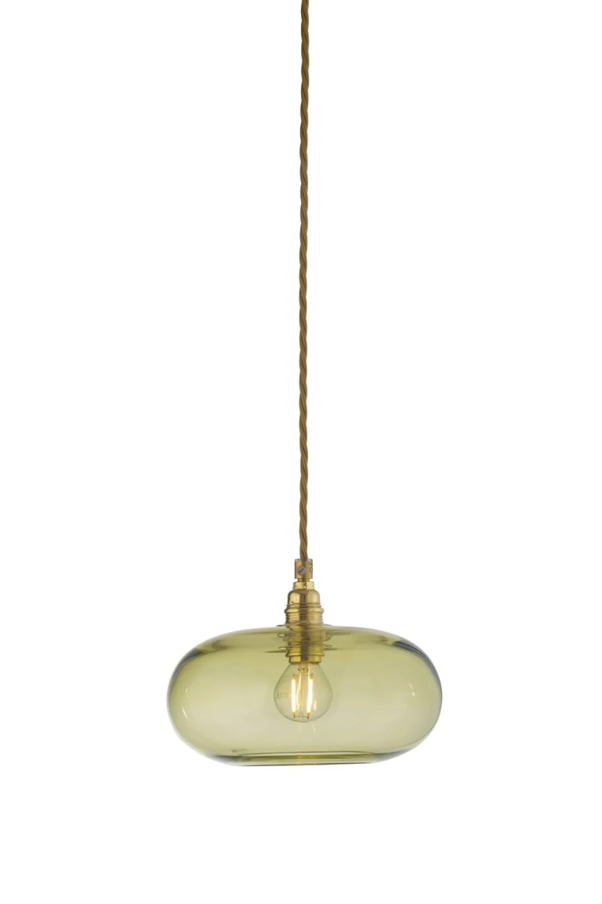 Kjøkkenbelysning Tak|Takpendler>EBB & FLOW Horizon takpendel 21 cm olivengrønn/gull Gull / Grønn