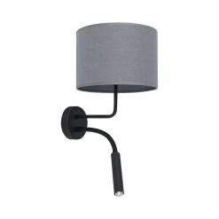 Leselamper>Nowodvorski Hotell vegglampe - Svart/Grå Svart / Grå