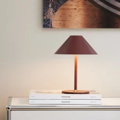 Bordlamper For Utendørsbruk|Bordlamper Ute>Halo Designs Hygge bordlampe 19 oppladbar - Rødbrun