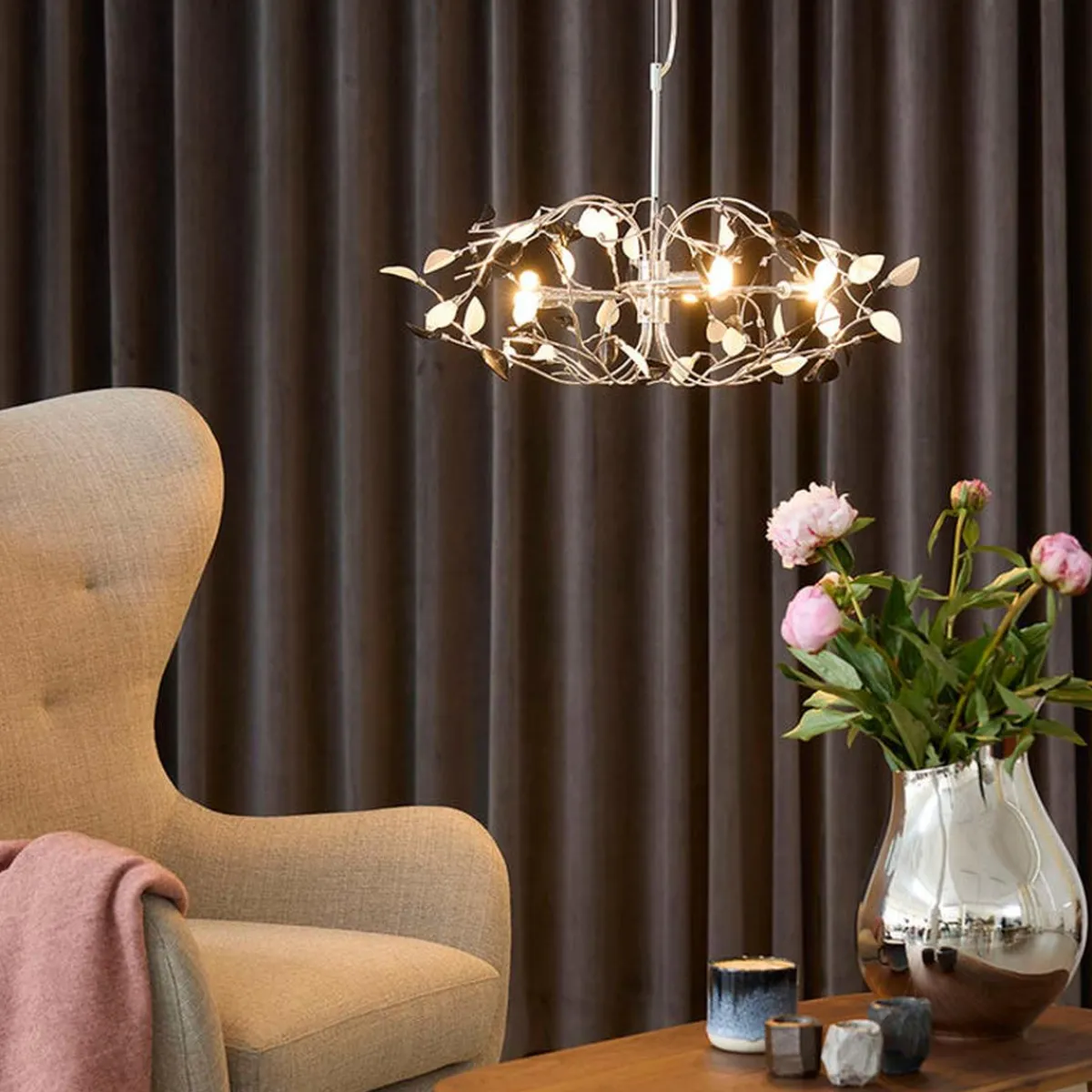 Kjøkkenbelysning Tak|Takpendler>Nielsen Light Iben takpendel 66 cm Krom