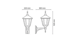 Lightup-Pris|Utelamper - Klassiske Vegglamper>Sg Armaturen As Ibiza vegglampe utendørs E27