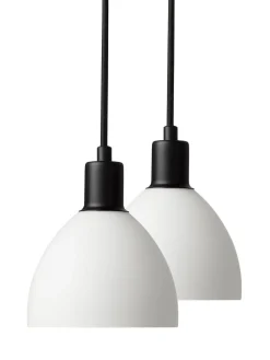 Kjøkkenbelysning Tak|Takpendler>Nielsen Light Ida takpendel 12 cm 2-pak - Hvit/Svart Hvit / Svart
