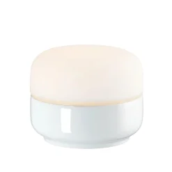 Baderomsbelysning Tak|Baderomsbelysning Vegg>Ifø Electric Ifø Ohm 140/115 tak/vegg 10W led dimbar IP44 - 2700K - /Opal glass Hvit