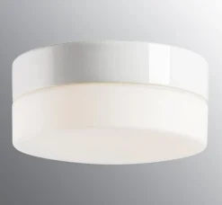 Utelamper - Veggskjold / Plafond|Baderomsbelysning Vegg>Ifø Electric Ifø Opus 200/100 tak/vegg 12W Led 2700K IP44