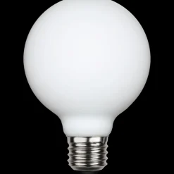 Dekorpære E27|Led-Pærer E27 Sokkel>Star Trading Illumination Globe Opal dimbar 95mm Hvit