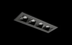 Lightup-Pris>Sg Armaturen As Inspire R 150 innfelt downlight 4 lys 8W RA98 2700K dimbar