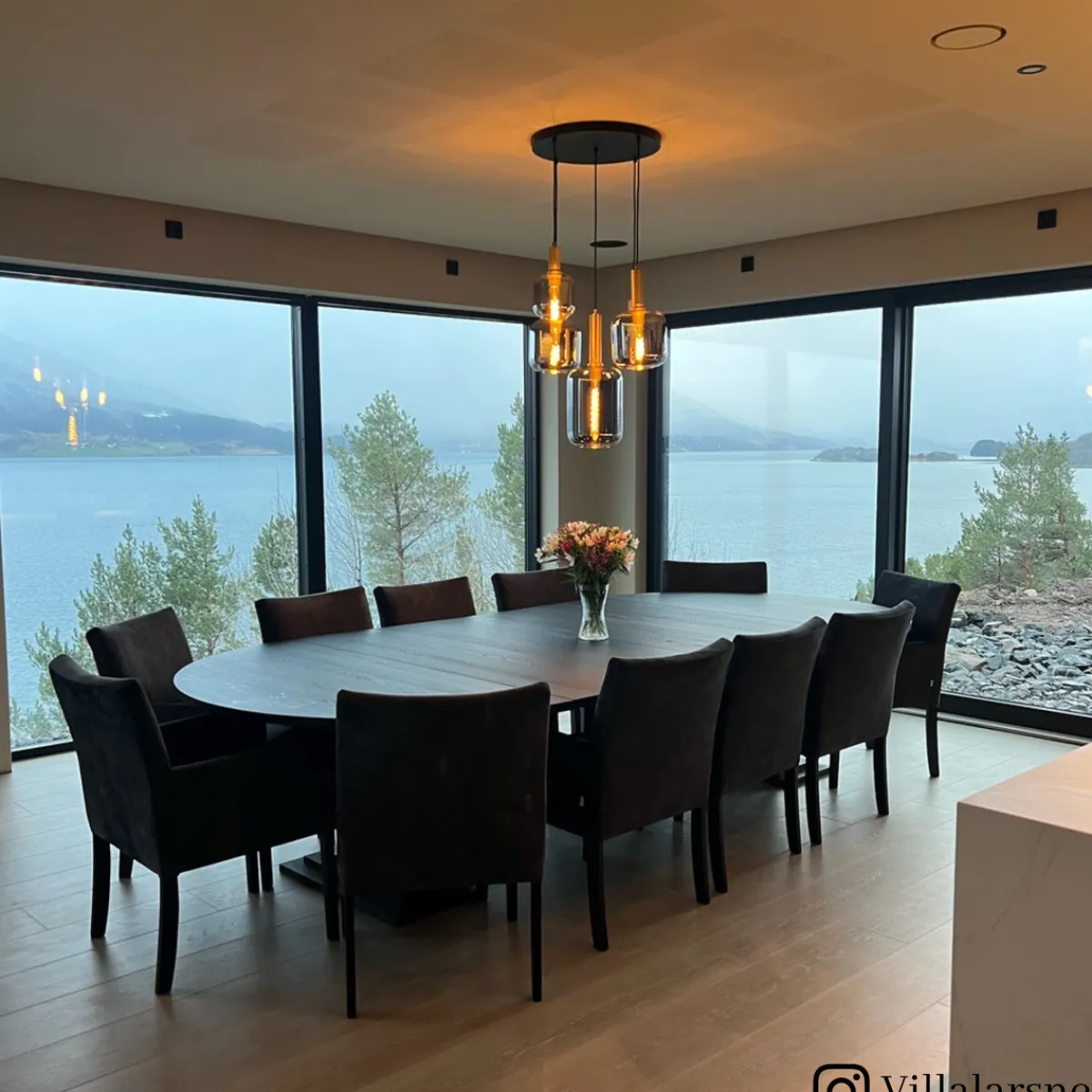 Kjøkkenbelysning Tak|Takpendler>Lucide Joanet takpendel rondell 5 lys Messing / Røyk