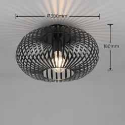 Kjøkkenbelysning Tak|Taklamper / Takplafonder>Trio Lighting Johann taklampe 30 - Svart