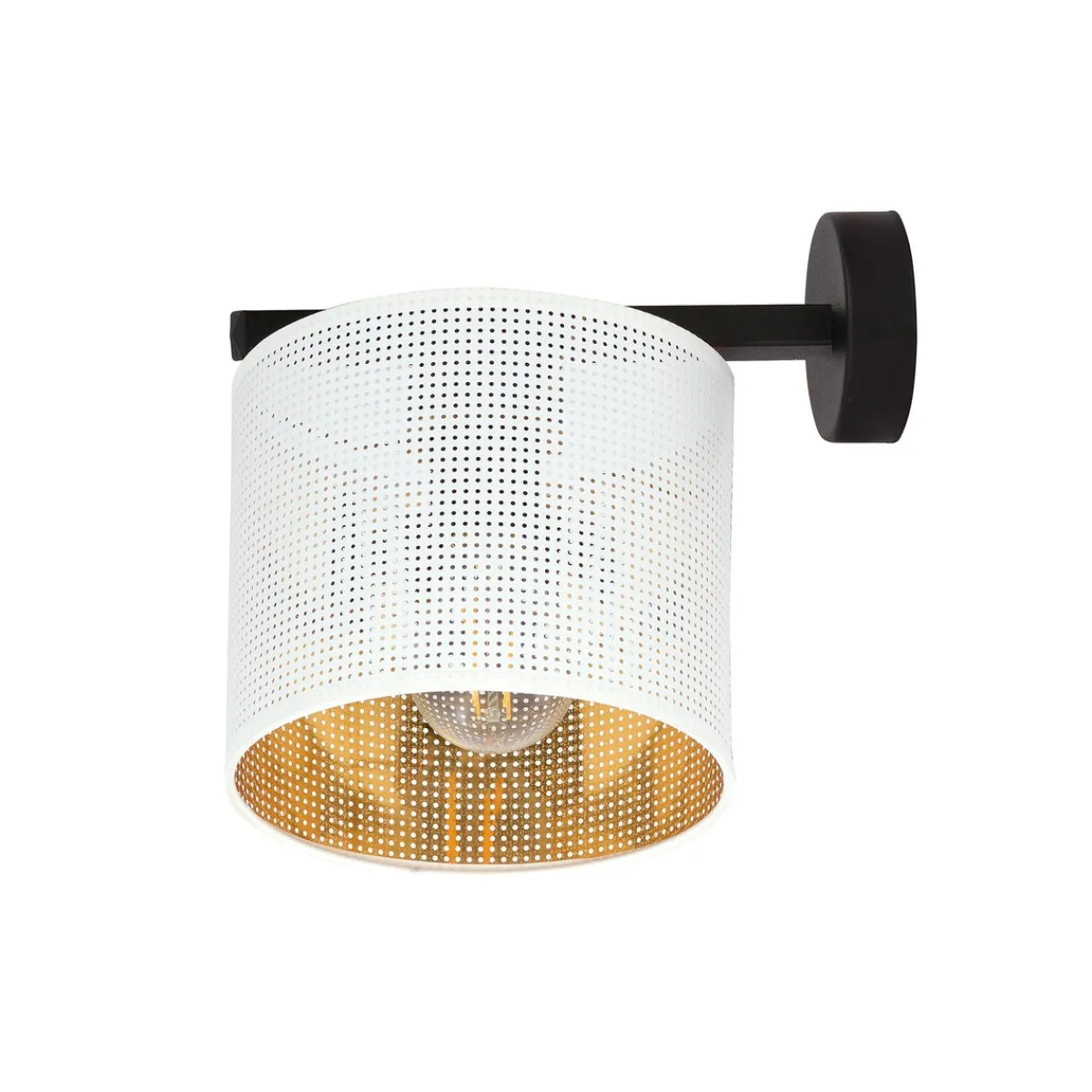 Interiørlamper>Emibig Jordan vegglampe - Hvit/Gullfarget Hvit / Gull