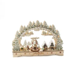 Juledekorasjon|Julebyer>Konstsmide Juleby-silhuett i tre