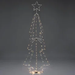 Kunstig Juletre>Konstsmide Juletre metall 210cm led - Hvit