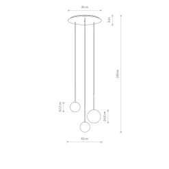 Kjøkkenbelysning Tak|Takpendler>Nowodvorski Karo rondell takpendel 3-lys - Svart/Opal/Gullfarget