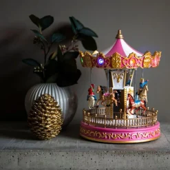 Juledekorasjon>Konstsmide Karusell Rosa