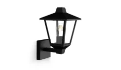 Utelamper - Klassiske Vegglamper>Philips Kinno vegglampe opp utendørs IP44 E27 Svart