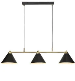 Kjøkkenbelysning Tak|Takpendler>Marksløjd Klint takpendel 3 lys - Svart/Messing - Svart / Messing