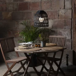 Takpendler Ute>Star Trading Knute utendørs lampeskjerm 30 cm IP44 - Svart