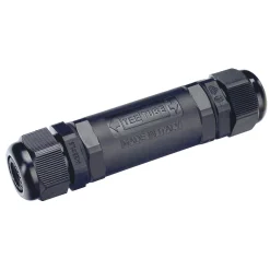 Tilbehør Lamper>Slv Koblingsboks 3-polet 6-12 mm IP68 Svart