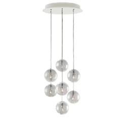 Kjøkkenbelysning Tak|Lysekroner>Hadeland Glassverk Krystallball 7 lys - Soda Klar