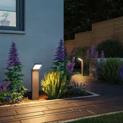 Utelamper Til Kystområder|Pullert>Paulmann Kulma pullert utendørs IP44 7,5W 3000 Kelvin 50 cm Antrasitt