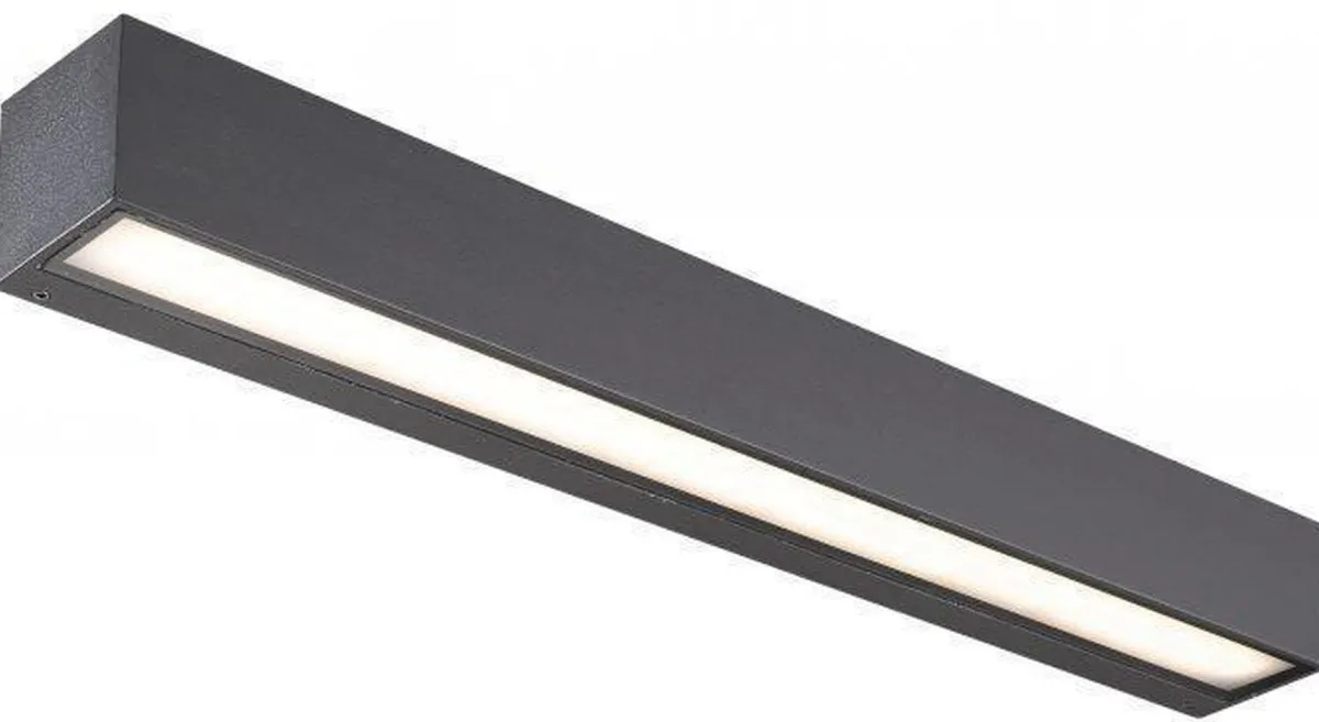 Utelamper Med Opp/Ned Lys>NorDesign Kyoto 50 cm vegglampe ned - Antrasitt Grå