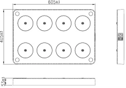 Oppladbare Bordlamper>NorDesign Ladeplate for 8 lamper til Iris oppladbar bordlampe
