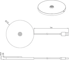 Oppladbare Bordlamper>NorDesign Ladeplate til Iris oppladbar bordlampe