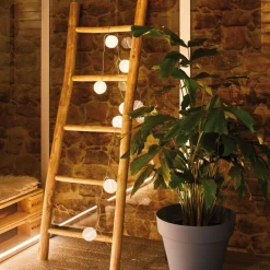 Lysslynger|Lysslynger>Paulmann Lampion lysslynge 3,6 meter IP44 3000 Kelvin - Oppladbar via USB Hvit