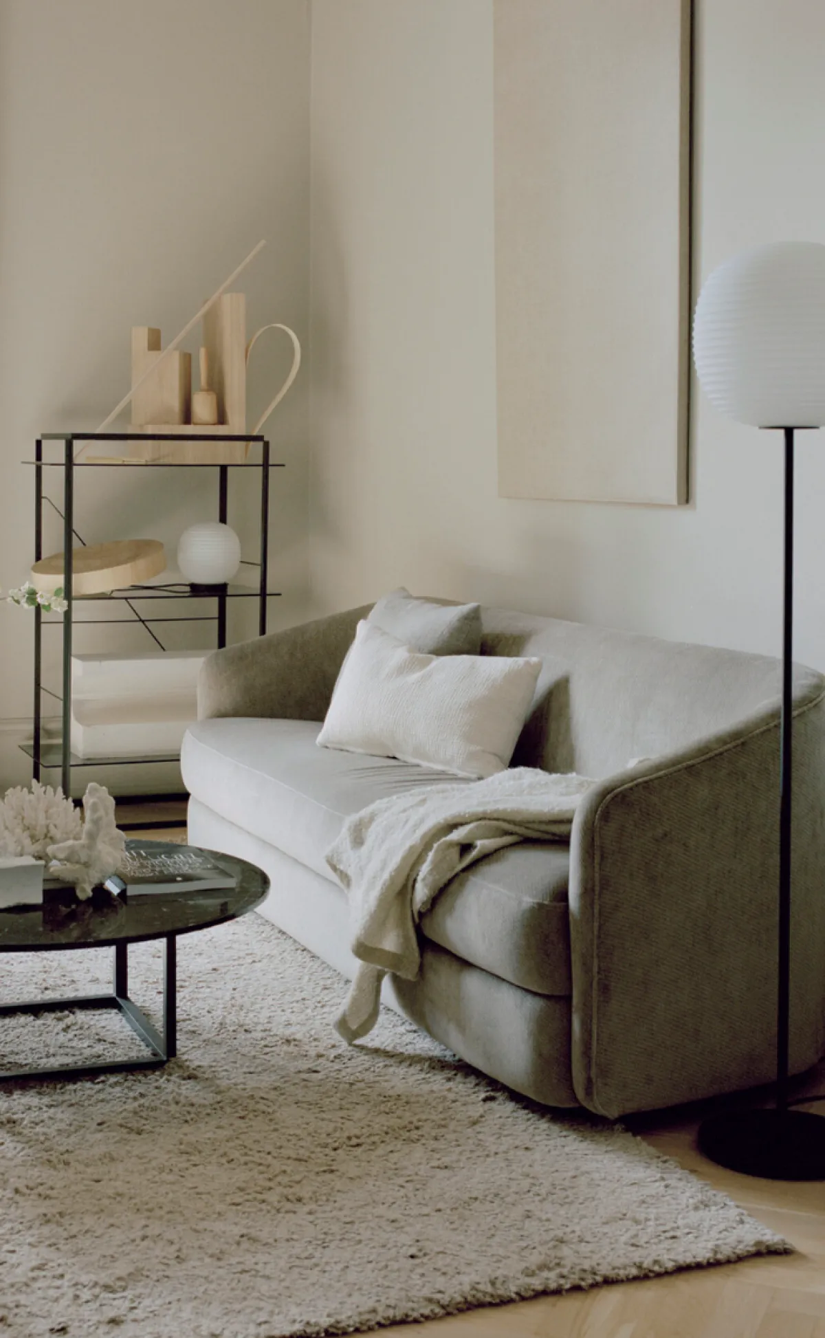 Interiørlamper Gulv>New Works Lantern Floor Lamp- M Hvit