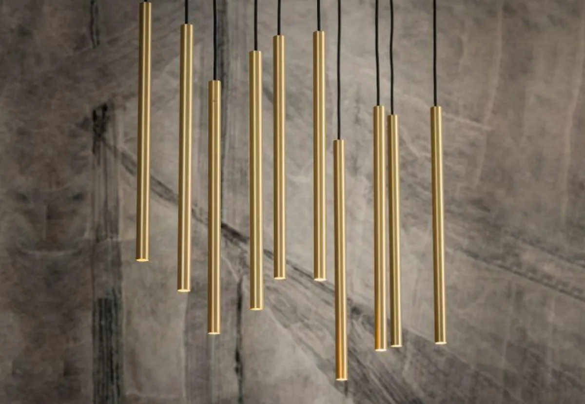 Kjøkkenbelysning Tak|Takpendler>Nowodvorski Laser takpendel 10 lys - Svart/Messingfarget Svart / Messing