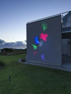 Juledekorasjoner>Konstsmide Laserlampe fargede julemotiv IP44 utendørs