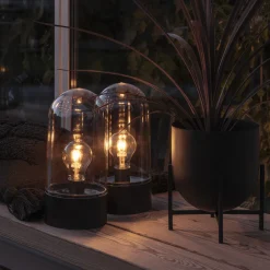 Julelykter|Lykter>Konstsmide LED lykt - inne/utelys Svart