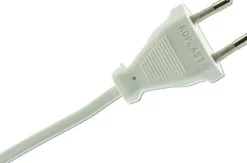 Kabler>Lightup.no Ledning med plugg 2 meter 2x0,75 mm - Hvit