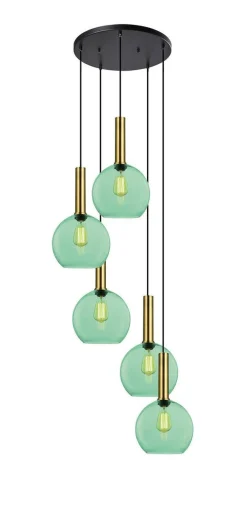 Kjøkkenbelysning Tak|Takpendler>NorDesign Less rondell takpendel 5 lys - Medium