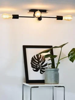 Kjøkkenbelysning Tak|Taklamper / Takplafonder>Lucide Lester taklampe - Svart