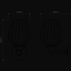 Baderomsbelysning Vegg><noscript><img width=
