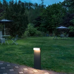 Pullert>Slv L-line pullert 50 cm IP65 7W 3000/4000 Kelvin Antrasitt