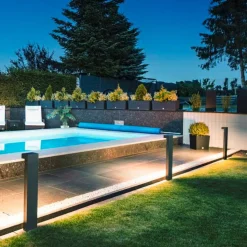 Pullert>Slv L-line pullert 80 cm IP65 7W 3000/4000 Kelvin Antrasitt