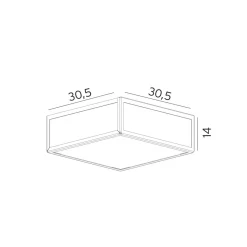 Lightup-Pris|Taklamper Ute>Norlys Lofoten 1945 taklampe utendørs IP44 Svart